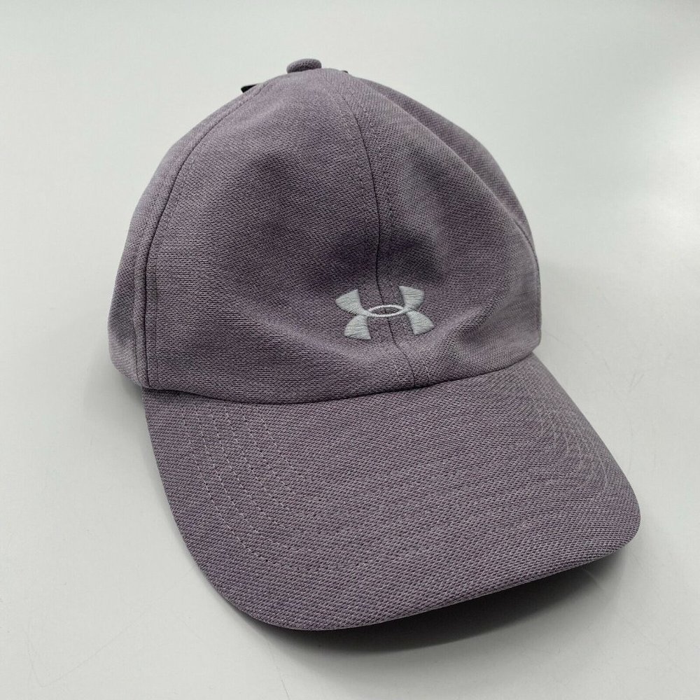 Under Armour Women's Free Fit Play-up Performance Hat Heather Purple Adjustable - Picture 3 of 5